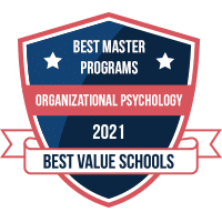 Best master's in organizational psychology programs badge