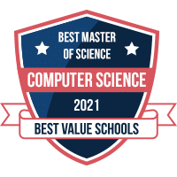 Best master of science in computer science program badge