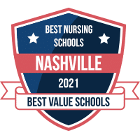 Best nursing schools in Nashville badge