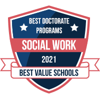 Best doctorate programs in social work badge