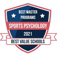 Best master's in sports psychology programs badge