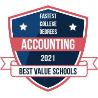 Fastest accounting degrees badge