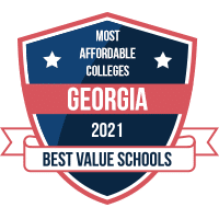 Most affordable colleges in Georgia badge
