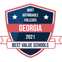 Most affordable colleges in Georgia badge