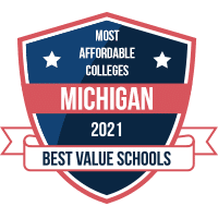 Most affordable colleges in Michigan badge