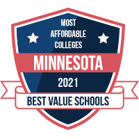 Most affordable colleges in Minnesota badge