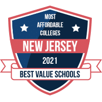 Most affordable colleges in New Jersey badge
