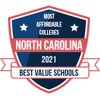 Most affordable colleges in North Carolina badge