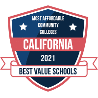 Most affordable community colleges in California badge