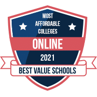 Most affordable online colleges badge