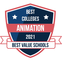 Best animation colleges badge