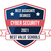 Best cyber security associate degree programs badge