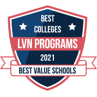 Best colleges for LVN programs badge