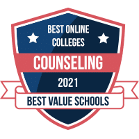 Best online colleges for counseling programs badge
