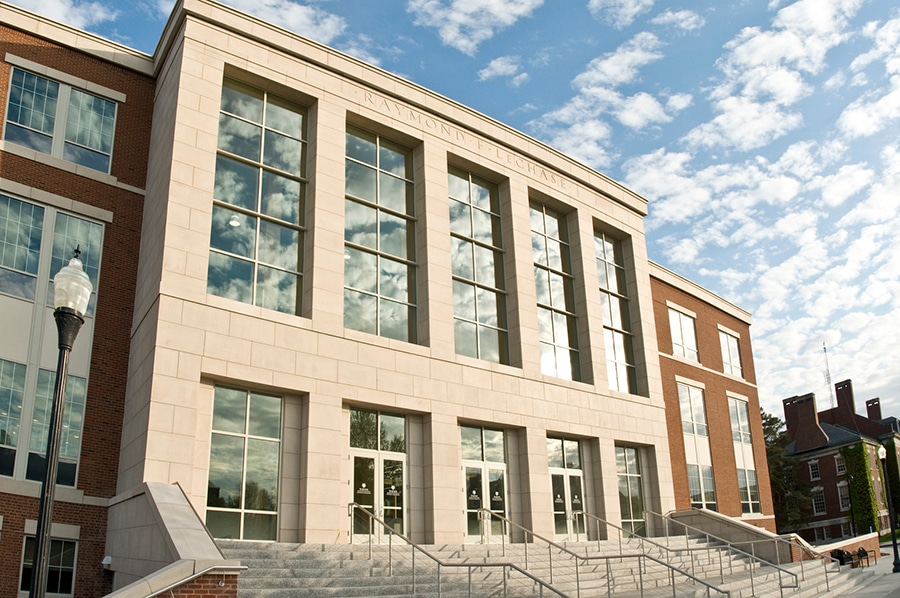 Outdoor view of college building