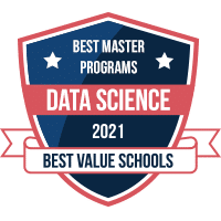 Best master's in data science programs badge