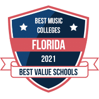 Best music colleges in Florida badge