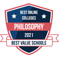 Best online colleges in philosophy badge
