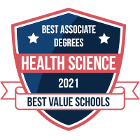 Best associate's degree in health science badge