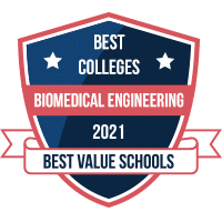 Best biomedical engineering schools programs badge
