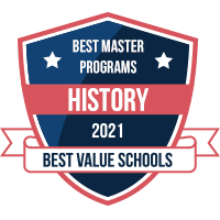 Best master's in history programs badge