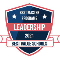 Best master's in leadership programs badge
