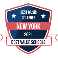 Best music colleges in New York badge