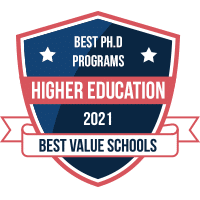 Best PhD programs in higher education badge