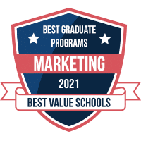 Best graduate programs in marketing badge