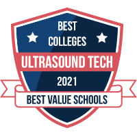 Best utrasound tech colleges badge