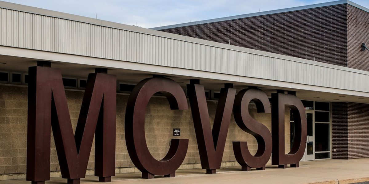 MCVSD sign in front of college building