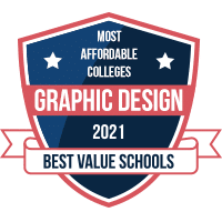 Most affordable graphic design programs badge