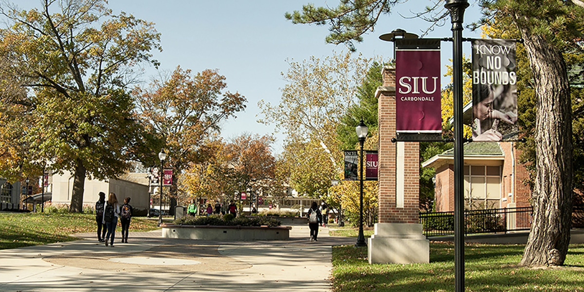 Outdoor view of college campus