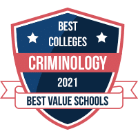 Best criminology degree programs badge