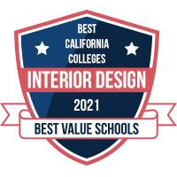 Best interior design colleges in California badge