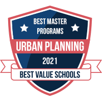 Best master's in urban planning programs badge
