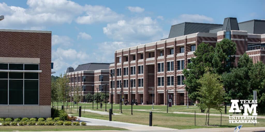 Outdoor view of college campus