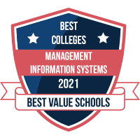 Best colleges for management information systems degrees badge