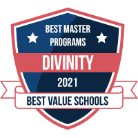 Best master in divinity programs badge