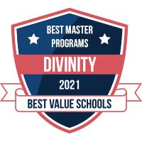 Best master in divinity programs badge