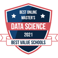 Best online master's in data science programs badge