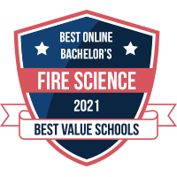 Best online bachelor's in fire science badge