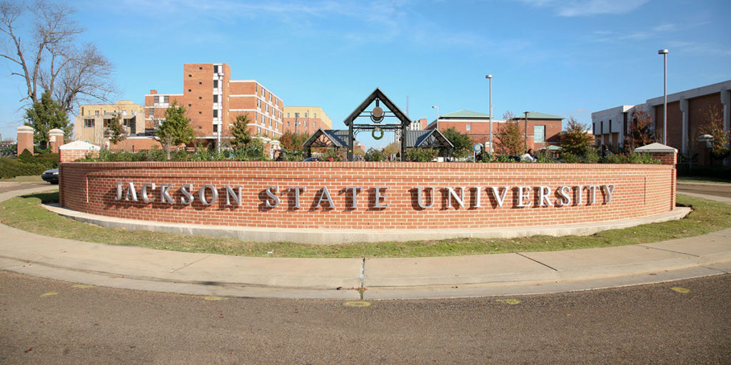 Outdoor view of Jackson State University campus