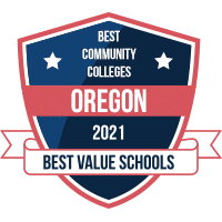Best community colleges in Oregon badge