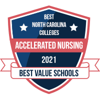 Best accelerated nursing programs in North Carolina badge