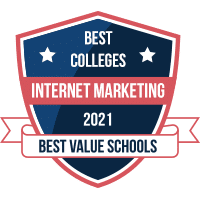 Best colleges for internet marketing badge