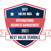 Best online MBA badge
