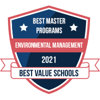 Best master's programs in environmental management programs badge