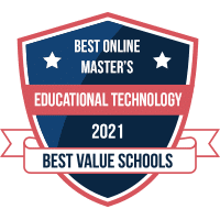 Best online master's in educational technology badge