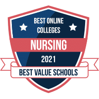 Best online nursing programs badge